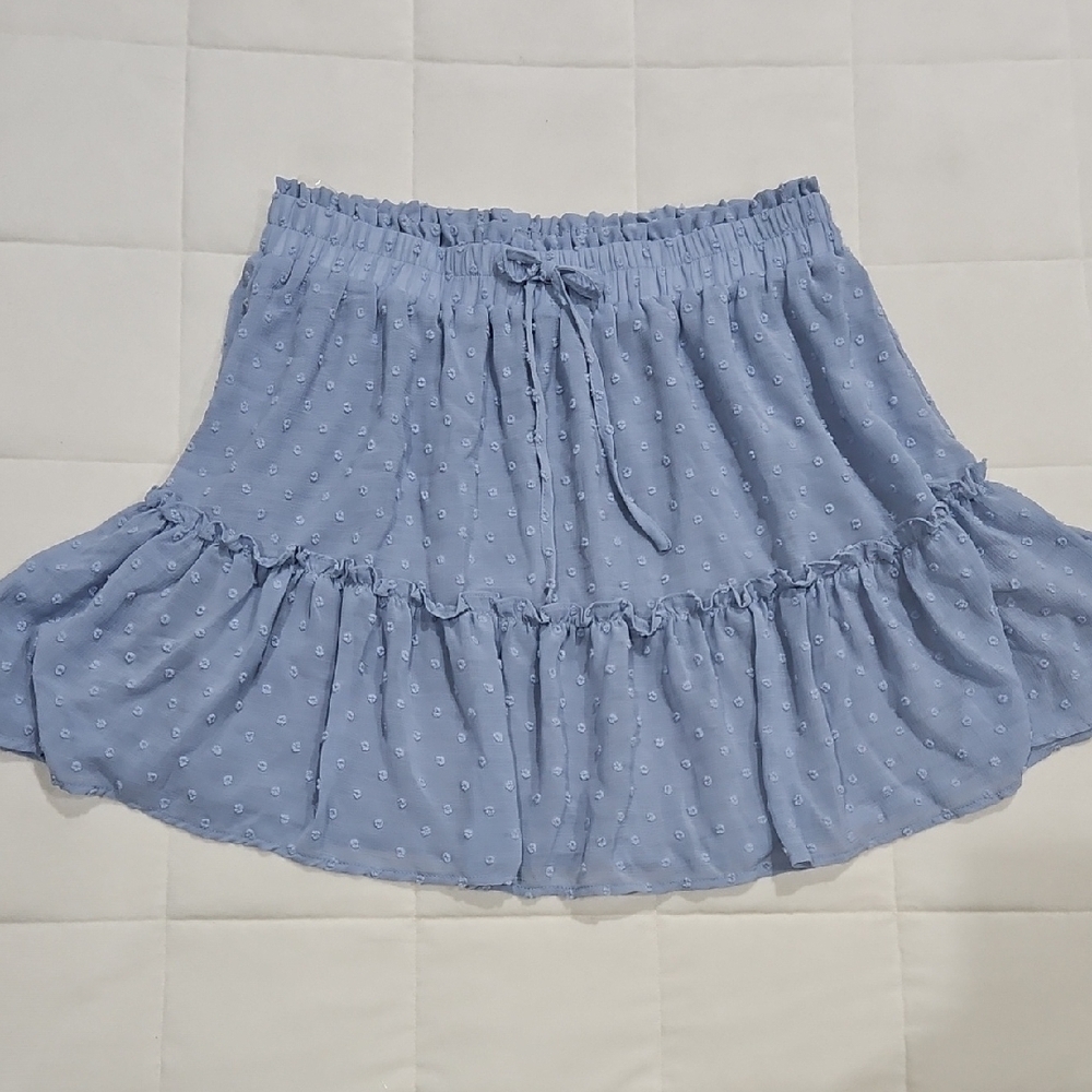 Chic Blue A-Line Skirt